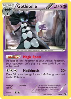 Gothitelle 72/113 Rare Holo | Legendary Treasures | Pokemon Card - Image 1