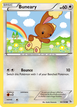 Buneary 84/106 Common | Flashfire | Pokemon Card - Image 2