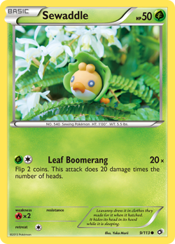Sewaddle 9/113 Common | Legendary Treasures | Pokemon Card - Image 2