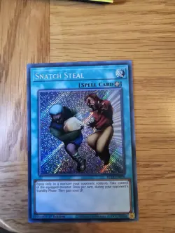 Yu-Gi-Oh Trading Card Game Snatch Steal 1st Edition Secret Rare Card BLTR-EN096 - Image 3