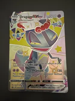 Pokemon Card Dragapult VMAX SWSH097 Jumbo Black Star Promo Shining Fates NM - Image 1