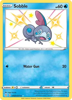 Sobble SV025/122 Rare Shiny | Shining Fates Shiny Vault | Pokemon Card - Image 1