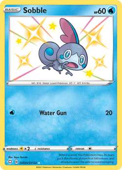 Sobble SV025/122 Rare Shiny | Shining Fates Shiny Vault | Pokemon Card - Image 2
