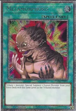 RA04-EN123 Metamorphosis - Platinum Secret Rare Card 1st Edition Yugioh Card - Image 1