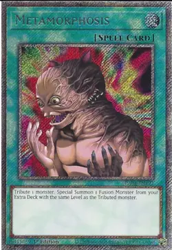 RA04-EN123 Metamorphosis - Platinum Secret Rare Card 1st Edition Yugioh Card - Image 2