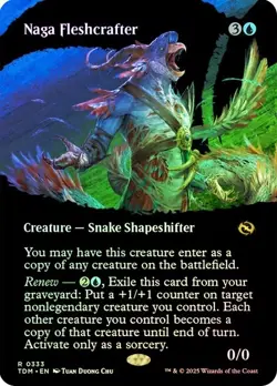 Naga Fleshcrafter Foil Borderless Tarkir: Dragonstorm NM MTG - Image 1