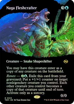 Naga Fleshcrafter Foil Borderless Tarkir: Dragonstorm NM MTG - Image 2