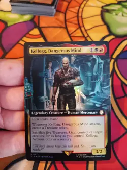 Kellogg, Dangerous Mind (Extended Art) Foil Universes Beyond Fallout MTG MINT - Image 3