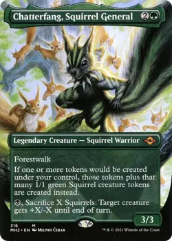 MTG MH2 NM Borderless Chatterfang, Squirrel General - Image 1