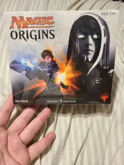 MTG Magic Origins Jace Fat Pack Bundle Box Factory Sealed w/ 9 Packs SEEPICS - Image 1