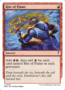 1 x Rite of Flame - Mystery Booster 2 - NM-Mint - MTG - Image 2