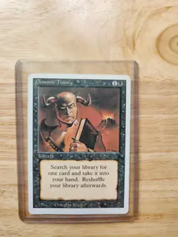 MTG Magic the Gathering Rare Sorcery Demonic Tutor Revised Edition - Image 3