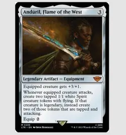 Anduril, Flame of the West Lord of the Rings 236 Non-Foil NM - Image 2