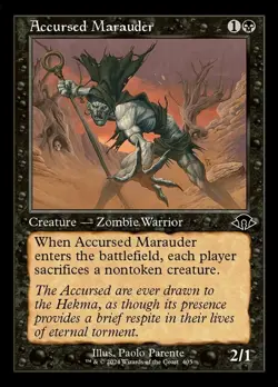 1x Accursed Marauder - Foil - Retro Frame - Modern Horizons 3 - Near Mint, Engli - Image 1