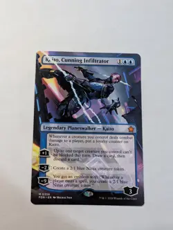 Kaito, Cunning Infiltrator - Foundations - Borderless - (0358) - NM - Image 3