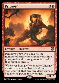 Pyrogoyf 111 M3C Lhurgoyf Red Xabi Gaztelua MTG 2024 Creature Modern Horizons - Image 2