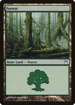 2x Forest (#303) - Foil Champions of Kamigawa MP MTG - Image 1