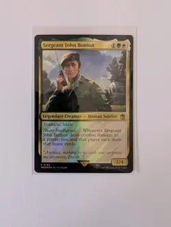 MTG Sergeant John Benton Surge Foil 0762 Doctor Who Magic Gathering - Image 1