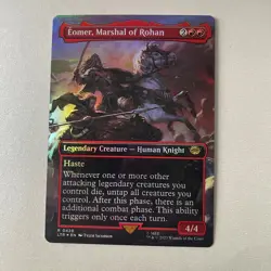 Magic the Gathering LoTR #428 Homer Marshal of Rohan Bordeless Foil Rare - Image 1