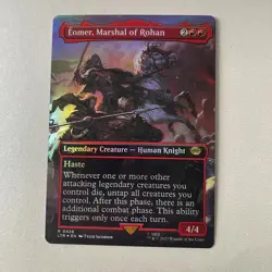 Magic the Gathering LoTR #428 Homer Marshal of Rohan Bordeless Foil Rare - Image 3