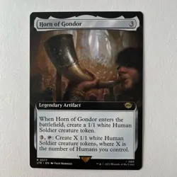 Magic the Gathering LoTR #R0377 Horn of Gondor Bordeless Rare - Image 3
