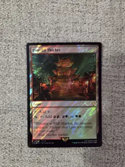 MTG Final Fantasy Fire-Lit Thicket, Surge Foil, Final Fantasy, Magic MTG NM - Image 1