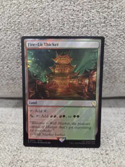 MTG Final Fantasy Fire-Lit Thicket, Surge Foil, Final Fantasy, Magic MTG NM - Image 2