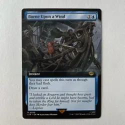 Magic the Gathering LoTR #R0350 Borne Upon a Wind Bordeless Rare - Image 1