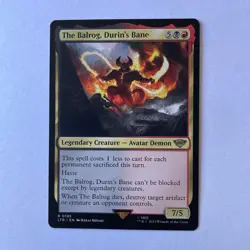 Magic the Gathering LoTR #195 The Balrog Durin’s Bane Rare - Image 1