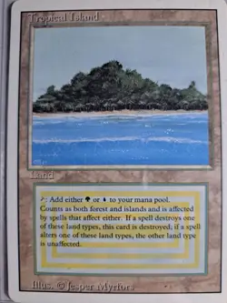 Tropical Island MTG Revised Unplayed NM Great shape! - Image 6