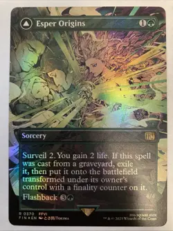 FOIL FIN Esper Origins / Summon: Esper Maduin 0370 R Borderless MTG - Image 1