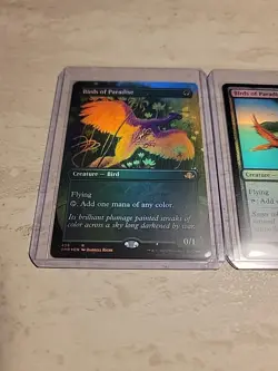 Birds Of Paradise X2 FOIL (1 Borderless) Dominaria Remasted Pack Fresh MTG NM/M - Image 7