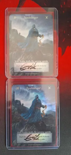 sorcery contested realm spellslinger promo signed by creator - Image 1