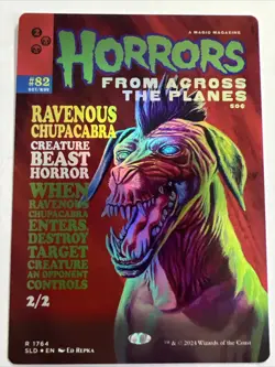 Monstrous Magazines - Ravenous Chupacabra 1764 MTG Secret Lair Rainbow Foil - Image 1