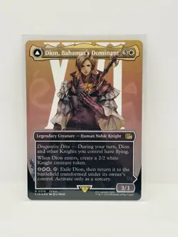 Dion, Bahamut's Dominant (Borderless) Rare MTG Final Fantasy FOIL (NOT SURGE) - Image 1