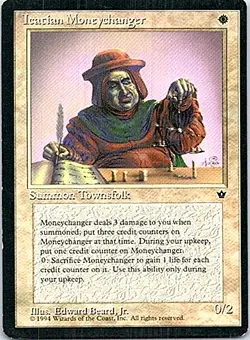 Icatian Moneychanger (A) Magic The Gathering Fallen Empires Light Play - Image 1