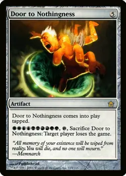 X 1 Door to Nothingness NM Fifth Dawn 115 MTG Magic The Gathering - Image 2
