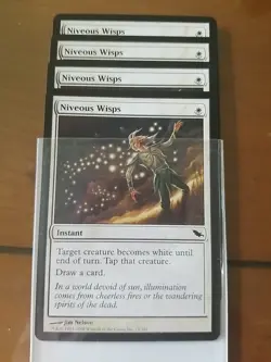 4x Niveous Wisps NM, English Shadowmoor MTG Magic - Image 1