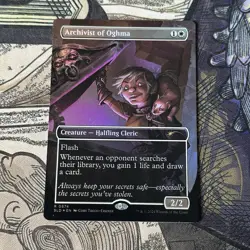 Archivist Of Oghma Borderless Foil MTG Single, Secret Lair Rare 0874 Near Mint - Image 5
