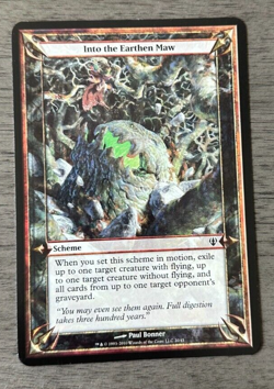 INTO THE EARTHEN MAW OVERSIZE Archenemy MTG Magic the Gathering Cards - Image 3