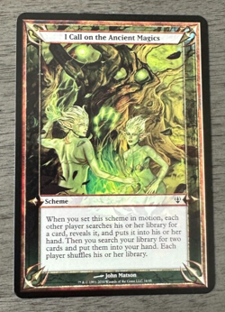 I CALL ON THE ANCIENT MAGICS OVERSIZE Archenemy MTG Magic the Gathering Cards - Image 3
