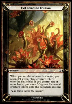 MTG Oversize Evil Comes to Fruition NEAR MINT - MAS - Image 3