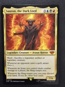 [1x] Sauron, the Dark Lord - Near Mint, English - Lord of the Rings MTG Magic - Image 1