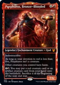 Purphoros, Bronze-Blooded - Showcase PL/MP, English MTG Theros Beyond Death - Image 2