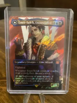 Emet-selch, Unsundered Surge Foil MTG FF Borderless Full Art NM / Mint WOTC - Image 1