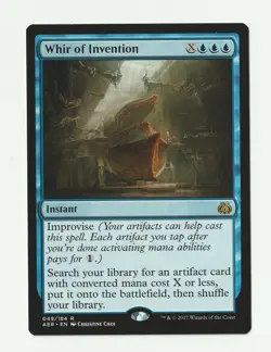 Whir of Invention - Aether Revolt 049/184 MTG New Condition Never Played Rare - Image 1