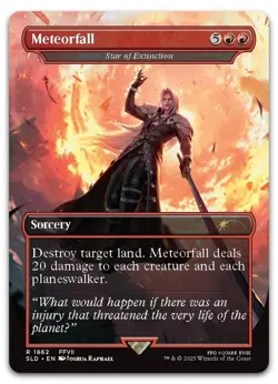 NM FOIL MTG METEORFALL STAR OF EXTINCTION SECRET LAIR FINAL FANTASY - Image 1