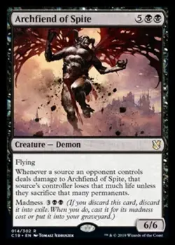 MTG - Archfiend of Spite - Commander 2019 - NM, English [Excellent] - Image 2