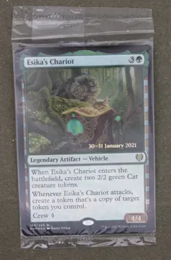 Mtg Esikas Chariot 169 Foil Prerelease Sealed Green Kaldheim; M/NM - Image 1