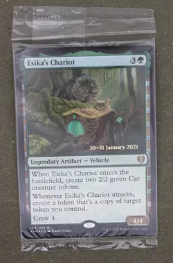 Mtg Esikas Chariot 169 Foil Prerelease Sealed Green Kaldheim; M/NM - Image 3